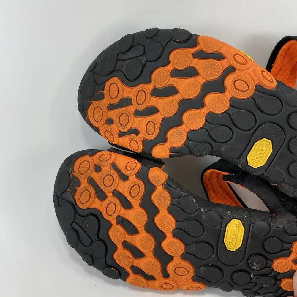 New Balance Minimus Trail M43031 Black Sandals Mens Size 8 Black/Orange Vibram